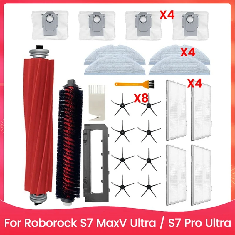 ABSS-Accessories Kit For Roborock S7 Maxv Ultra / S7 Pro Ultra Vacuum Cleaner Main Side Brush HEPA Filter Mop Cloth Dust Bags
ABSS-Accessories Kit For Roborock S7 Maxv Ultra / S7 Pro Ultra Vacuum Cleaner Main Side Brush HEPA Filter Mop Cloth Dust Bags