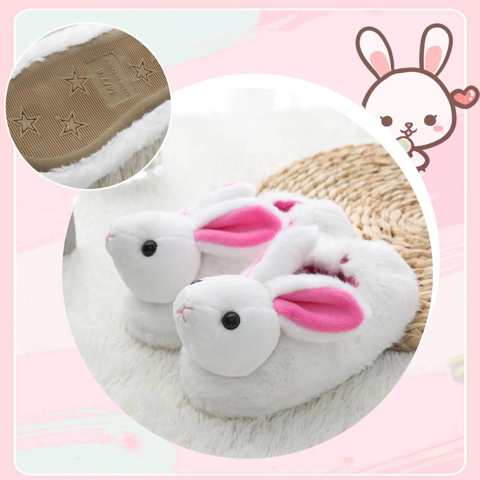 Тапочки для маленьких девочек, детские хлопковые тапочки для девочек, милые стереоскопические теплые домашние нескользящие милые тапочки с кроликом для девочек
Тапочки для маленьких девочек, детские хлопковые тапочки для девочек, милые стереоскопические теплые домашние нескользящие милые тапочки с кроликом для девочек