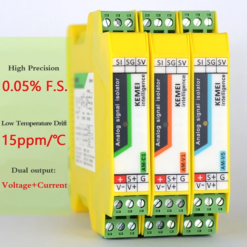 Signal Isolator 4-20mA Analog Signal Isolation Module Transmitter 1 In 1 Out 2 Out High Precision
Signal Isolator 4-20mA Analog Signal Isolation Module Transmitter 1 In 1 Out 2 Out High Precision