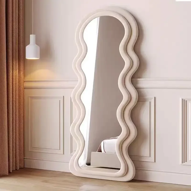 Internet celebrities full body floor mirror, home girls bedroom fitting glass mirror, cream wind special shape
Internet celebrities full body floor mirror, home girls bedroom fitting glass mirror, cream wind special shape