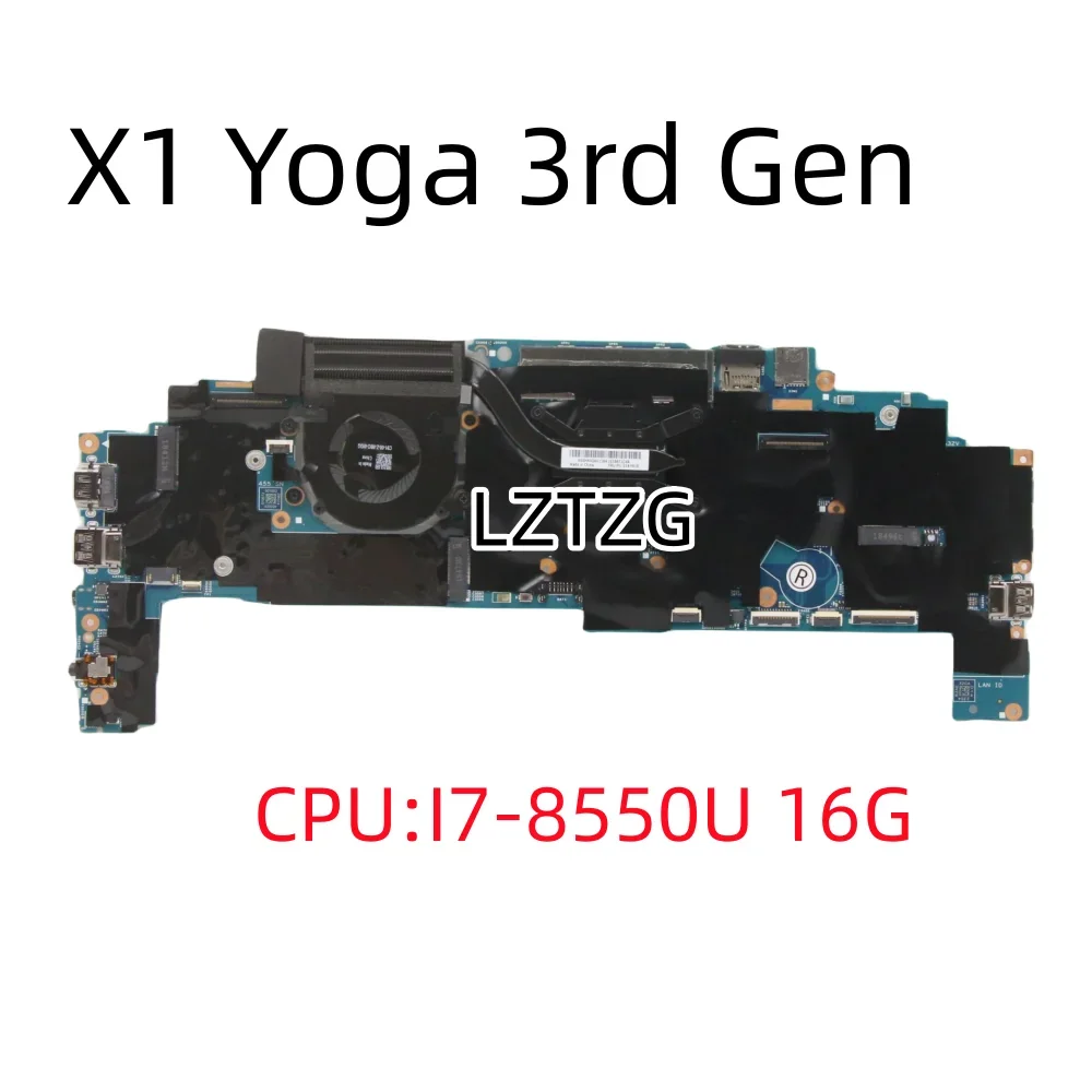 17800-1 For Lenovo ThinkPad X1 Yoga 3rd Gen Laptop Motherboard CPU I7-8550U 16G RAM FRU 01YN202 5B20V13398
17800-1 For Lenovo ThinkPad X1 Yoga 3rd Gen Laptop Motherboard CPU I7-8550U 16G RAM FRU 01YN202 5B20V13398