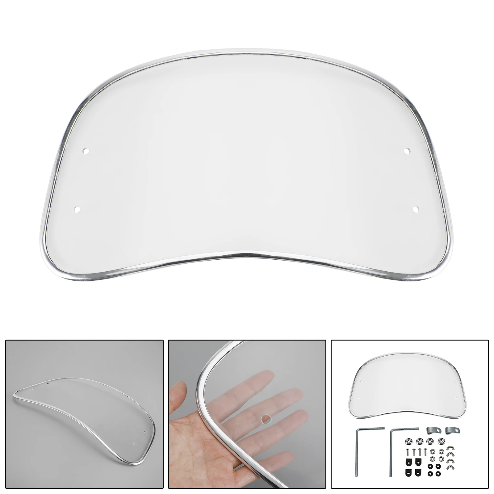 Artudatech Universal ABS Motorcycle Front Windscreen Windshield fit for Most of motorcycle
Artudatech Universal ABS Motorcycle Front Windscreen Windshield fit for Most of motorcycle