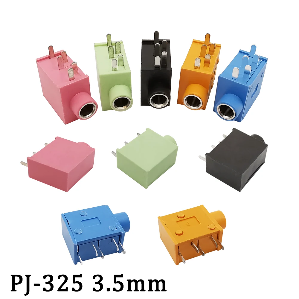 PJ-325 3.5mm Female Earphone Jack Stereo Audio Connector Multicolor 5 Pin 3.5mm Audio Headphone Jack Socket Connector PJ325
PJ-325 3.5mm Female Earphone Jack Stereo Audio Connector Multicolor 5 Pin 3.5mm Audio Headphone Jack Socket Connector PJ325