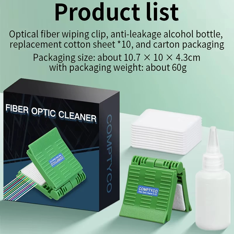 A-07 Fiber Optic Cleaning Wipes Multi-Core Tool Kit for Optic Cleaning Durable Wipes for Telecommunication Tools
A-07 Fiber Optic Cleaning Wipes Multi-Core Tool Kit for Optic Cleaning Durable Wipes for Telecommunication Tools
