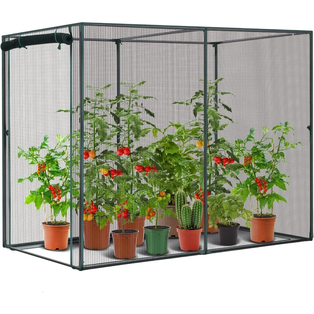 Crop Cages for Garden Plant:6.6x3.9x5.3 Ft Plant Protection Tent with Zippered Door, Raised Bed Cover, Garden Bed Cover with Fra
Crop Cages for Garden Plant:6.6x3.9x5.3 Ft Plant Protection Tent with Zippered Door, Raised Bed Cover, Garden Bed Cover with Fra
