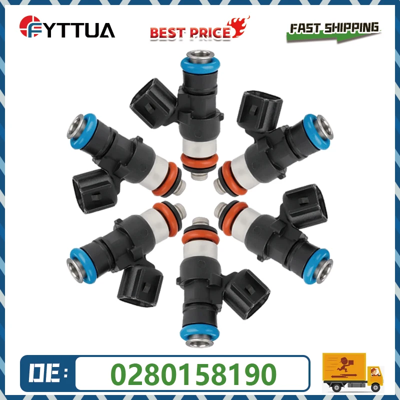 6pcs High Quality fuel Injector 0280158190 for Ford Escape Fusion Mazda Tribute Mercury Mariner 0 280 158 190 car accessories
6pcs High Quality fuel Injector 0280158190 for Ford Escape Fusion Mazda Tribute Mercury Mariner 0 280 158 190 car accessories