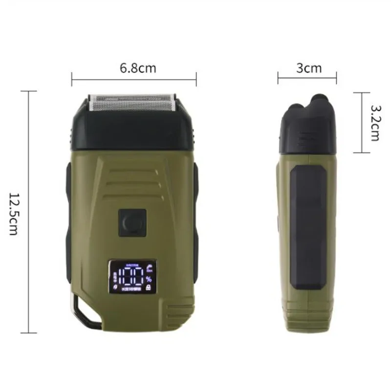 Электрическая бритва из влажной и сухой фольги для мужчин, бритвенный станок для лысины, портативный триммер, бритва, мужская машинка для стрижки бороды, гладкое бритье
Электрическая бритва из влажной и сухой фольги для мужчин, бритвенный станок для лысины, портативный триммер, бритва, мужская машинка для стрижки бороды, гладкое бритье