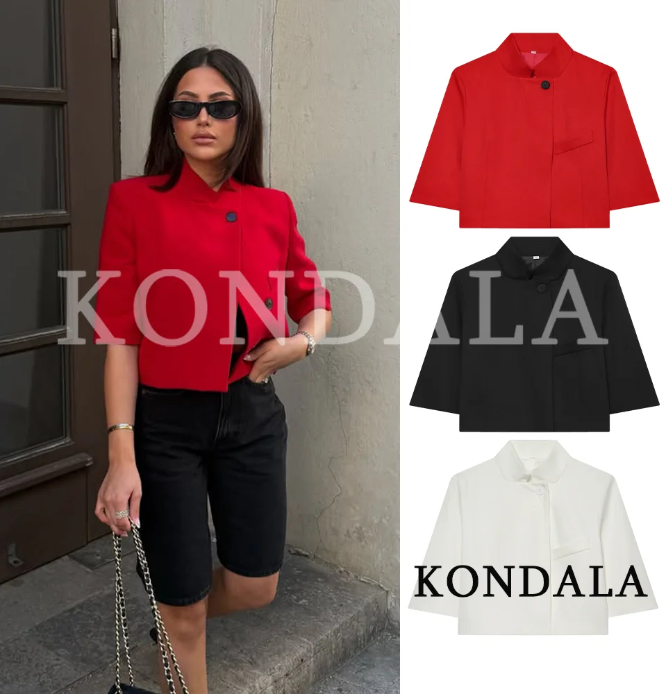 Women's High Street 2026 Summer Trendy Blazer Jacket Commute Leisure Short Sleeve Blazer Office Lady Elegant Chic Short Blazer
Women's High Street 2026 Summer Trendy Blazer Jacket Commute Leisure Short Sleeve Blazer Office Lady Elegant Chic Short Blazer