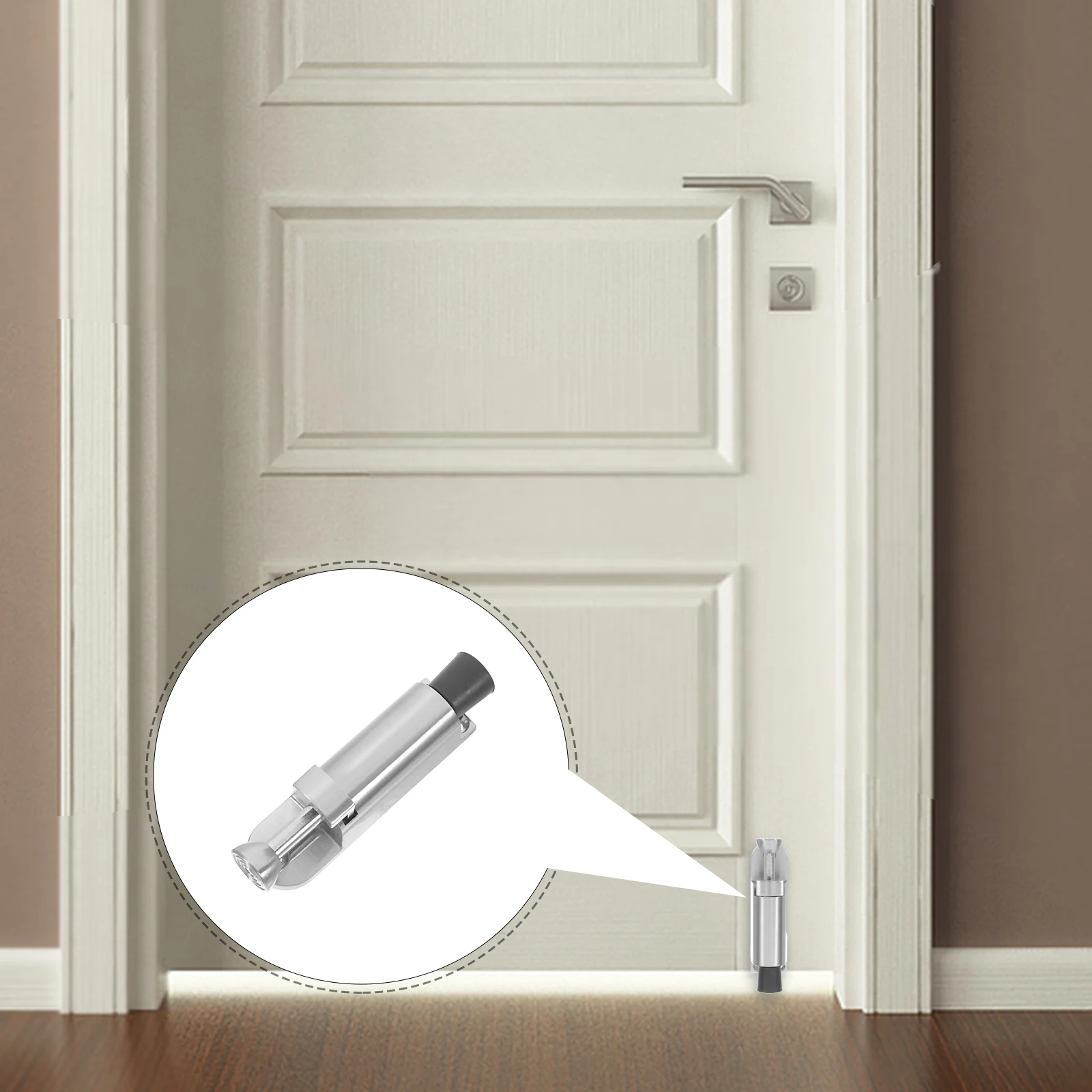 Zinc Alloy Spring-Loaded Floor Doorstop Easy Installation Anti-Collision Security Latch Shed Gate Barn Lock Door Bolt Slide
Zinc Alloy Spring-Loaded Floor Doorstop Easy Installation Anti-Collision Security Latch Shed Gate Barn Lock Door Bolt Slide