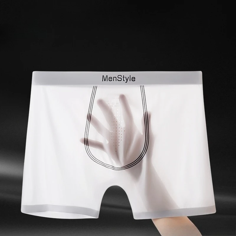 Глянцевое нижнее белье из ледяного шелка, мужские бесшовные U-образные выпуклые трусы, шорты с защитой от натирания, однослойные трусы-боксеры, мужские гладкие трусы
Глянцевое нижнее белье из ледяного шелка, мужские бесшовные U-образные выпуклые трусы, шорты с защитой от натирания, однослойные трусы-боксеры, мужские гладкие трусы