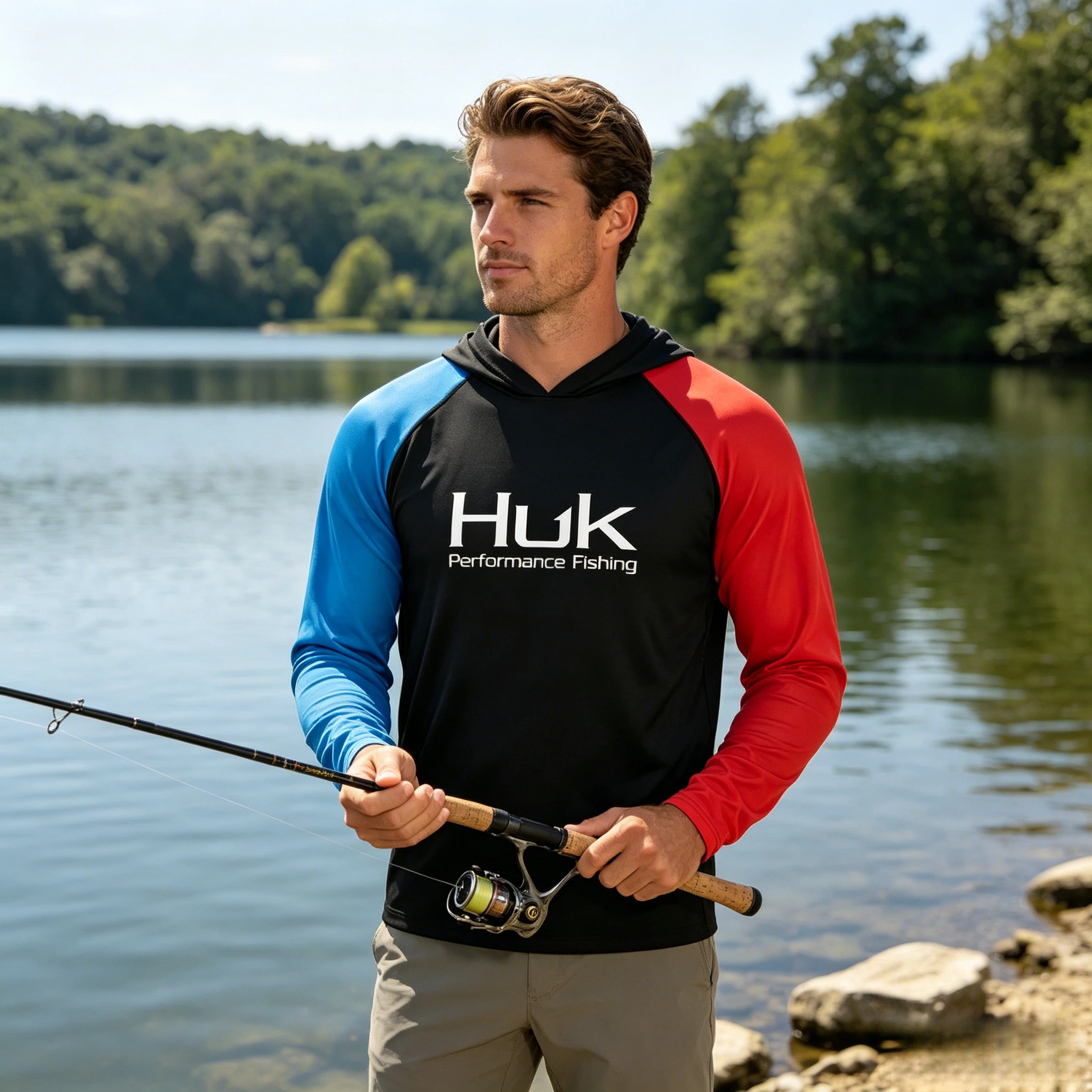Fishing Hooded Shirts UPF50+ Long Sleeve Breathable Fishing Clothes Sun Protection Quick Dry Fishing T-shirt 2026
Fishing Hooded Shirts UPF50+ Long Sleeve Breathable Fishing Clothes Sun Protection Quick Dry Fishing T-shirt 2026