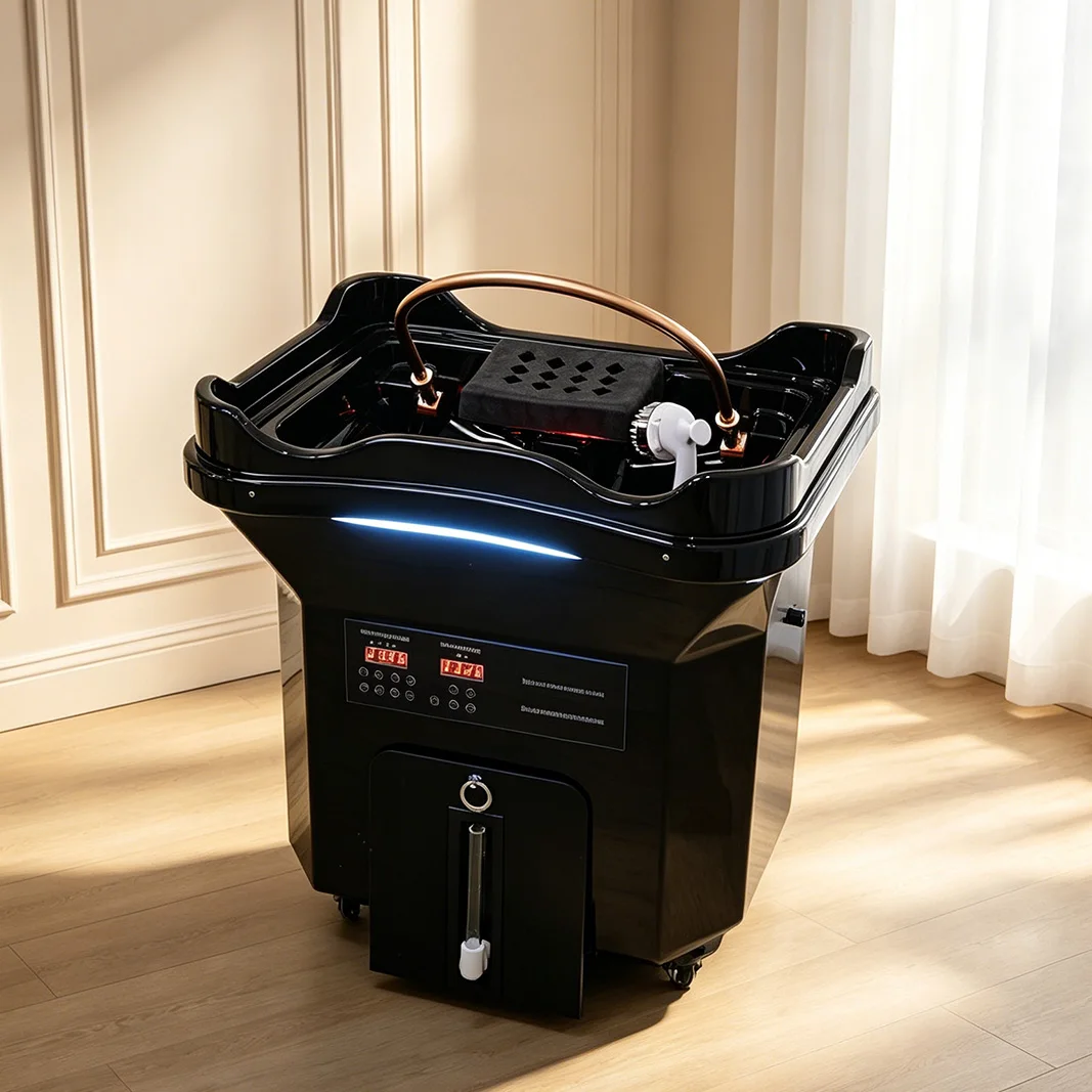 Head SPA Shampoo Basin with 60L Water Storage Tank and Water Heating, No Need to Connect Water Pipe
Head SPA Shampoo Basin with 60L Water Storage Tank and Water Heating, No Need to Connect Water Pipe