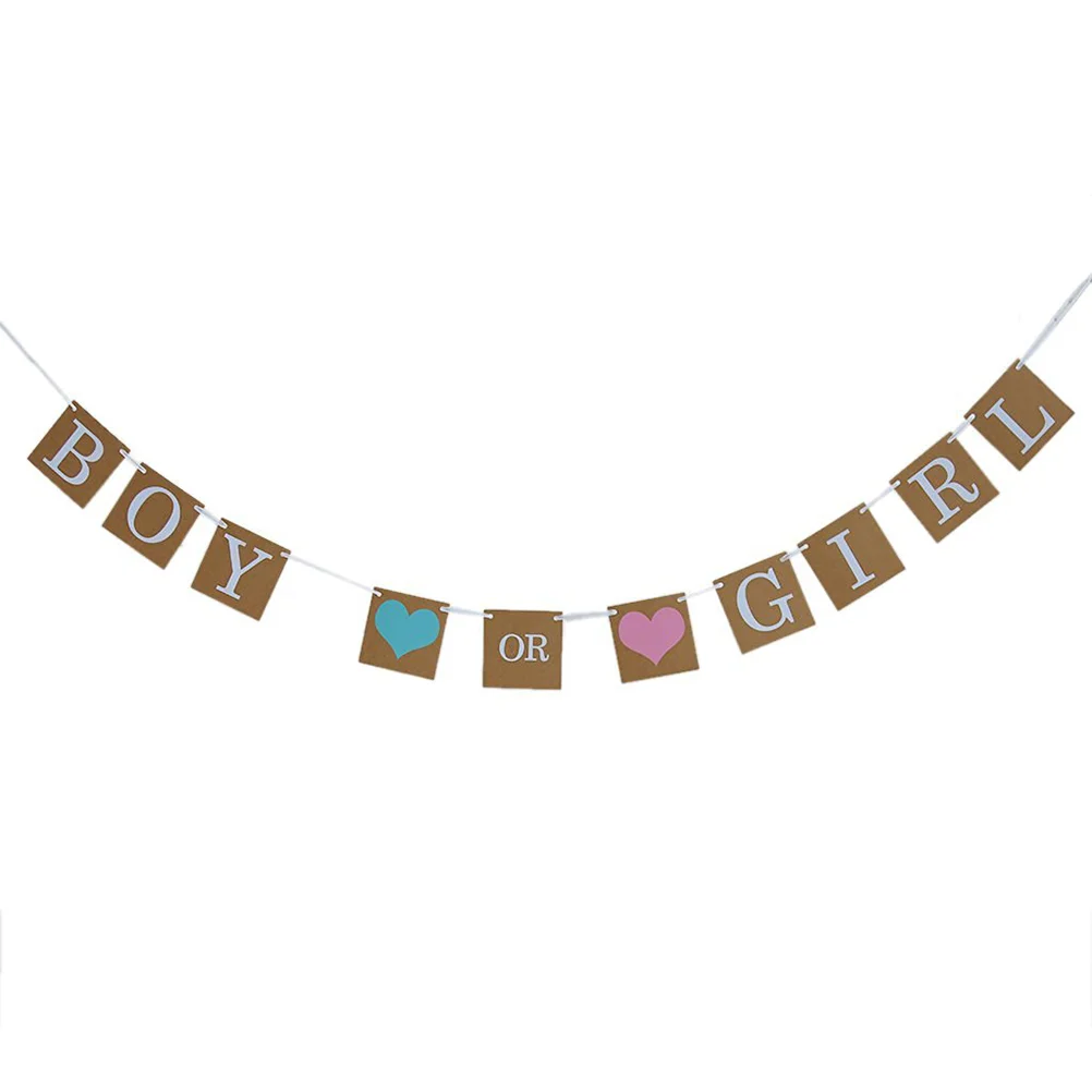 Garland Gender Reveal Bunting Banner Baby Shower Party Hanging Emblems Decorate Festival Parties Boy Girl Ornament
Garland Gender Reveal Bunting Banner Baby Shower Party Hanging Emblems Decorate Festival Parties Boy Girl Ornament