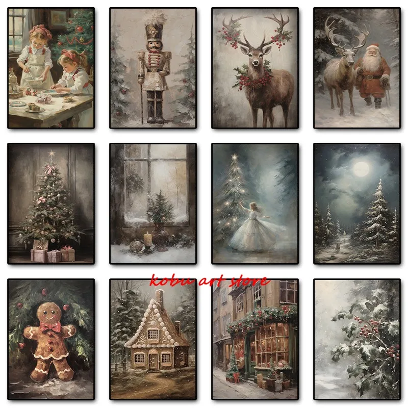 Темная академия, Рождество, снежный олень, Санта-Клаус, постер, винтажный антикварный холст с принтом, настенная художественная картина, зимний домашний декор
Темная академия, Рождество, снежный олень, Санта-Клаус, постер, винтажный антикварный холст с принтом, настенная художественная картина, зимний домашний декор