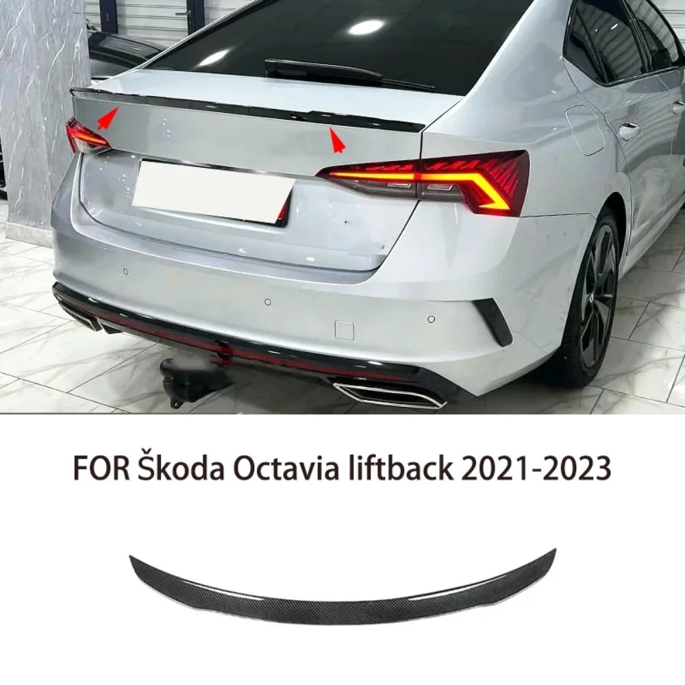 CAR Accessories For Škoda Octavia Liftback 2021-2023 Black Carbon Fibre Rear Door Tail Trunk Spoiler Wing Lip
CAR Accessories For Škoda Octavia Liftback 2021-2023 Black Carbon Fibre Rear Door Tail Trunk Spoiler Wing Lip