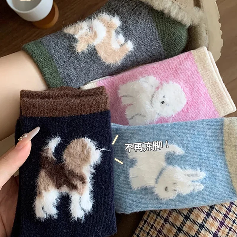 Cartoon Cute Cat Print Women Autumn Winter Mid Tube Socks Fashionable Korean Style Soft and Comfortable Plush Casual Socks
Cartoon Cute Cat Print Women Autumn Winter Mid Tube Socks Fashionable Korean Style Soft and Comfortable Plush Casual Socks