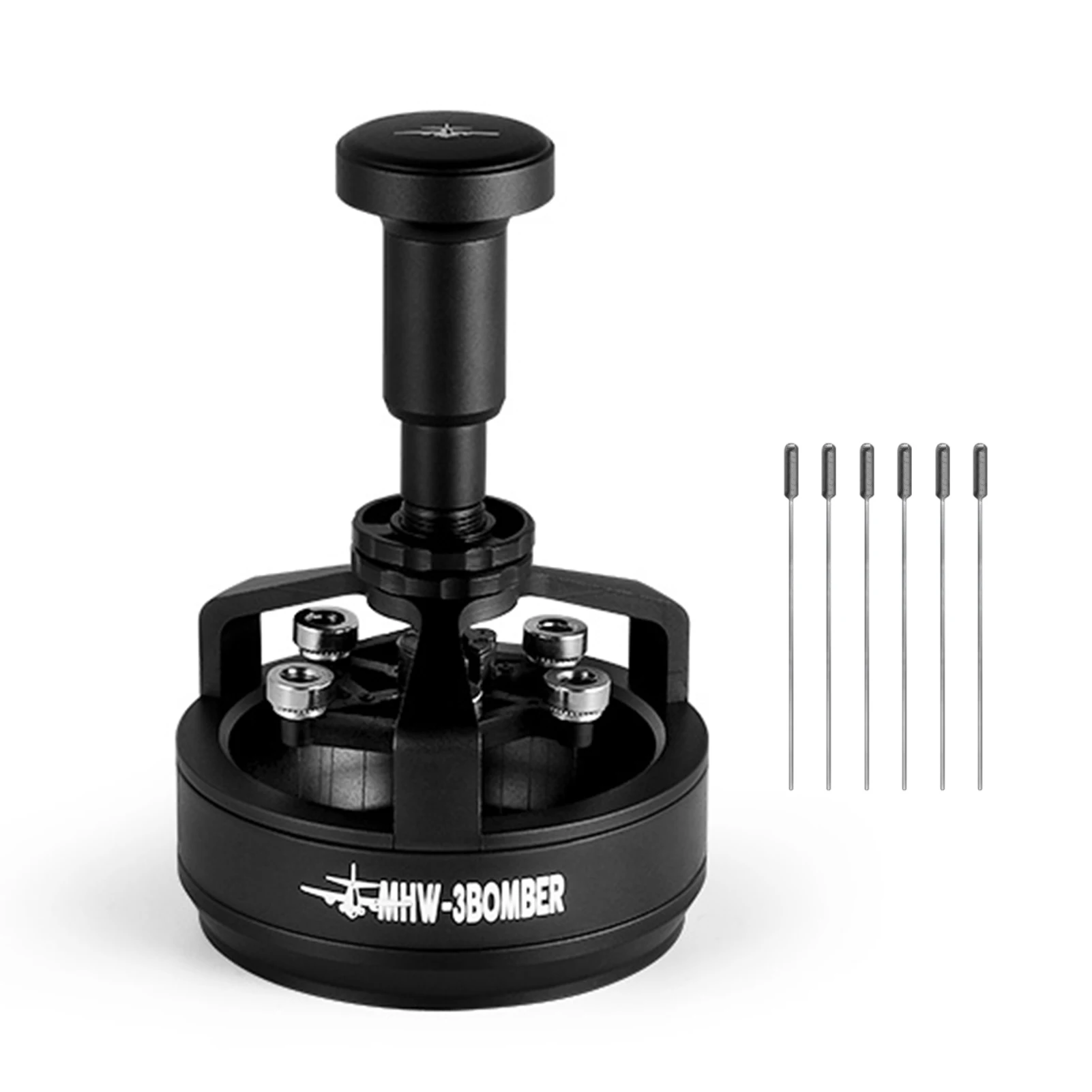 MHW-3BOMBER 58mm Adjustable WDT Tool 14x0.25mm Needles Adjustable Depth Espresso Stirrer Tool Magnetic Positioning
MHW-3BOMBER 58mm Adjustable WDT Tool 14x0.25mm Needles Adjustable Depth Espresso Stirrer Tool Magnetic Positioning
