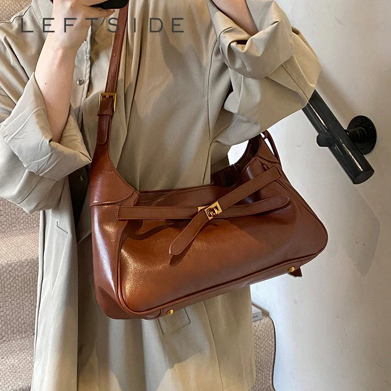 LEFTSIDE Big PU Leather Shoulder Bags for Women 2024 Y2K New Designer Crossbody Bag Females Solid Color Handbags and Purses
LEFTSIDE Big PU Leather Shoulder Bags for Women 2024 Y2K New Designer Crossbody Bag Females Solid Color Handbags and Purses