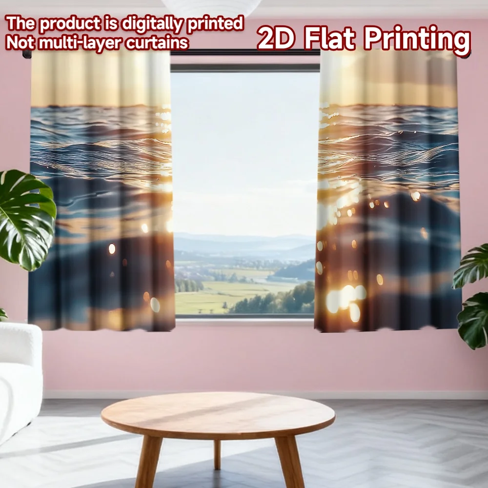 2D flat printing 2pcs Party Curtains Sunset Over Waves Digital Printed Polyester Drapes Seasonal Party & Holiday Decor for
2D flat printing 2pcs Party Curtains Sunset Over Waves Digital Printed Polyester Drapes Seasonal Party & Holiday Decor for