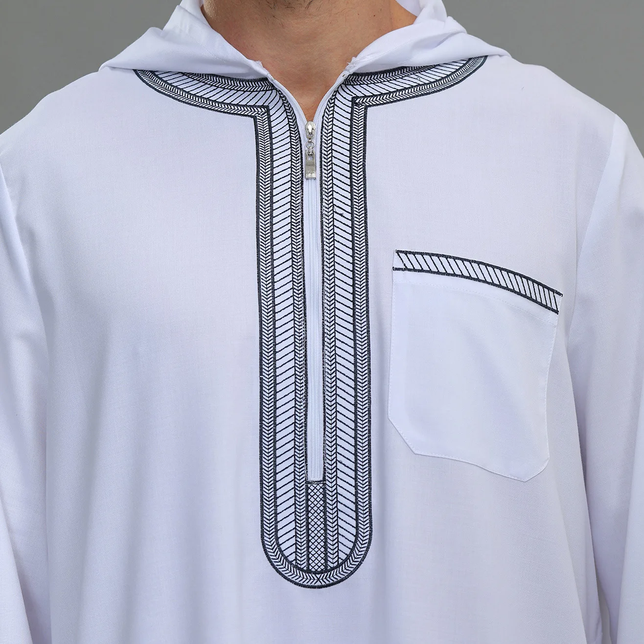 Hooded Djellaba Moroccan Robe Men Embroidered Zipper Muslim Dress Garment Abaya Jubba Thobe Islam Traditional Clothing Jalabiya
Hooded Djellaba Moroccan Robe Men Embroidered Zipper Muslim Dress Garment Abaya Jubba Thobe Islam Traditional Clothing Jalabiya