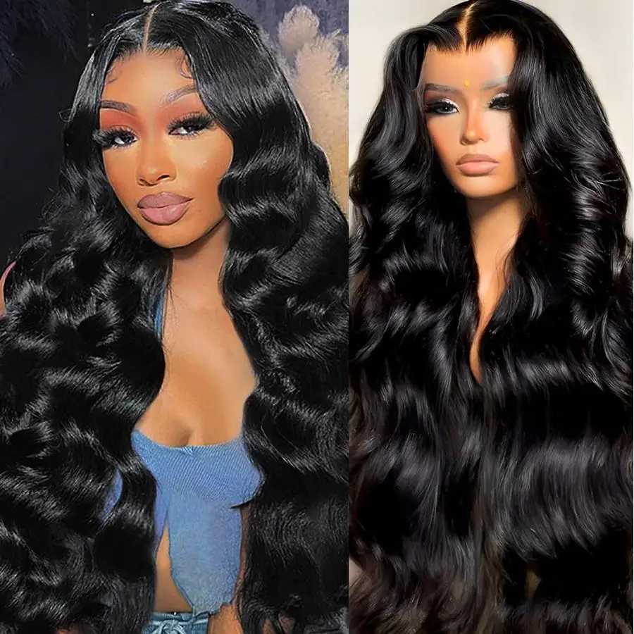 Body Wave Human Hair Wigs 13x6 HD Transparent Lace Frontal Wigs Preplucked 30 Inch Black 13x4 Brazilian Hair Wigs for Women
Body Wave Human Hair Wigs 13x6 HD Transparent Lace Frontal Wigs Preplucked 30 Inch Black 13x4 Brazilian Hair Wigs for Women