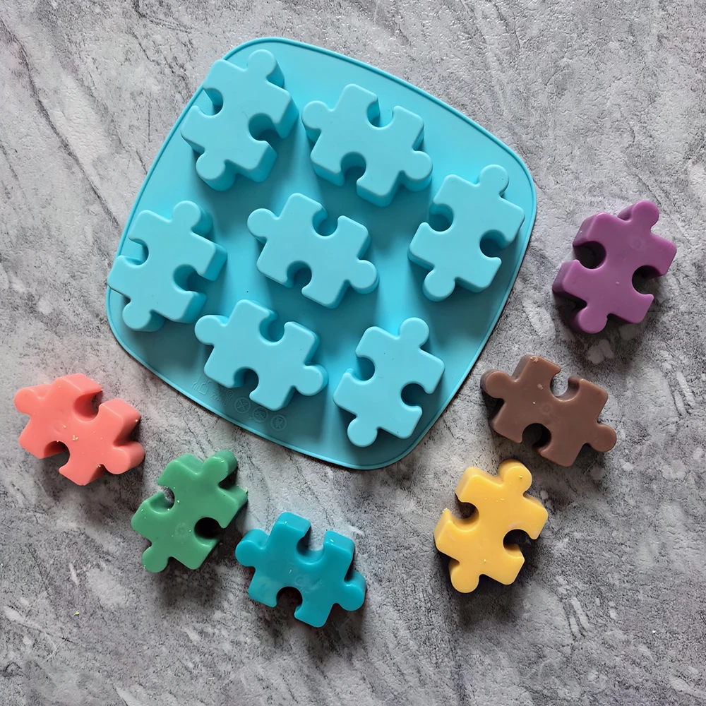 1pc 7-hole puzzle shaped chocolate, cookie cake silicone mold for DIY ice cubes, mousse cakes, baking pans
1pc 7-hole puzzle shaped chocolate, cookie cake silicone mold for DIY ice cubes, mousse cakes, baking pans