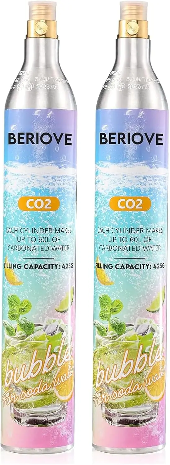CO2 Cylinder for Soda Maker - 60L Durable CO2 Cartridges for Screw-In Soda Makers Compatible, Exchange Carbonator &
CO2 Cylinder for Soda Maker - 60L Durable CO2 Cartridges for Screw-In Soda Makers Compatible, Exchange Carbonator &