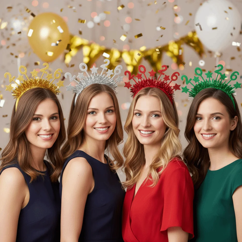 Sequin 2026 Happy New Year Headband Cute Creative Star Strip Headwear Sweet Photo Prop New Year Decorative Headdress
Sequin 2026 Happy New Year Headband Cute Creative Star Strip Headwear Sweet Photo Prop New Year Decorative Headdress