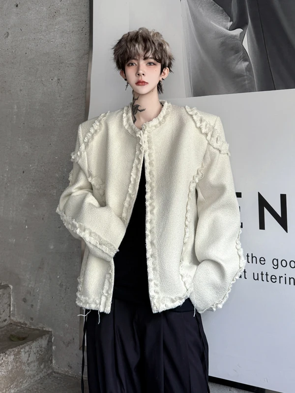 TANGZ Studio Luxury Feel Lapel Flower Small Fraance Sle Men's Loose Fit Suit Jaet Casual Straight Hemline Long Sve
TANGZ Studio Luxury Feel Lapel Flower Small Fraance Sle Men's Loose Fit Suit Jaet Casual Straight Hemline Long Sve