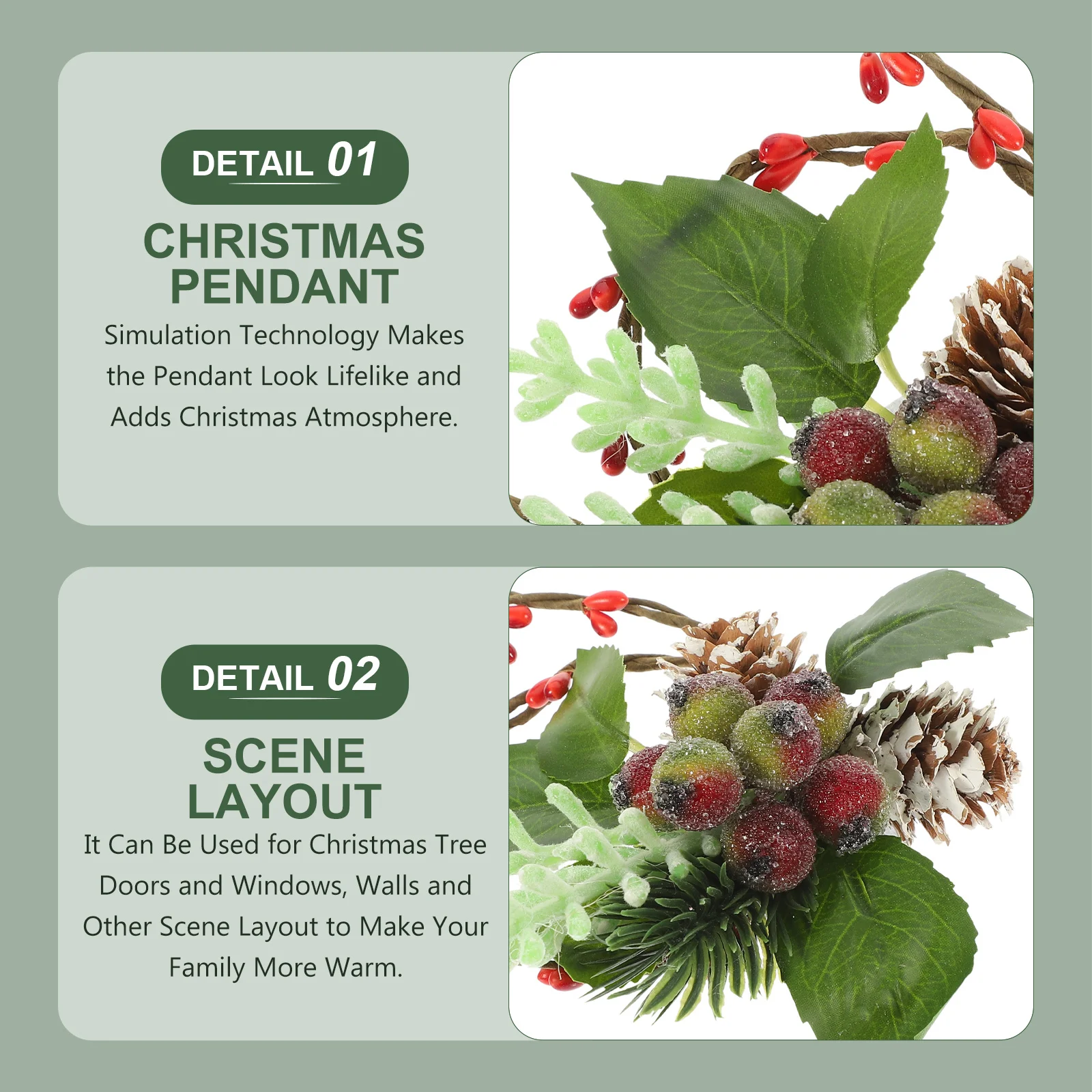 Christmas Mini Wreath Hanging Ornament Xmas Tree Decor Holiday Party Prop Mini Wreath Christmas Hanging Decoration
Christmas Mini Wreath Hanging Ornament Xmas Tree Decor Holiday Party Prop Mini Wreath Christmas Hanging Decoration