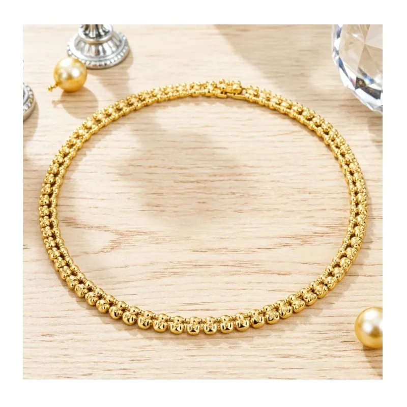 Women's Retro Gold Tone Chunky Chain Necklace, Elegant Vintage Style Jewelry
Women's Retro Gold Tone Chunky Chain Necklace, Elegant Vintage Style Jewelry
