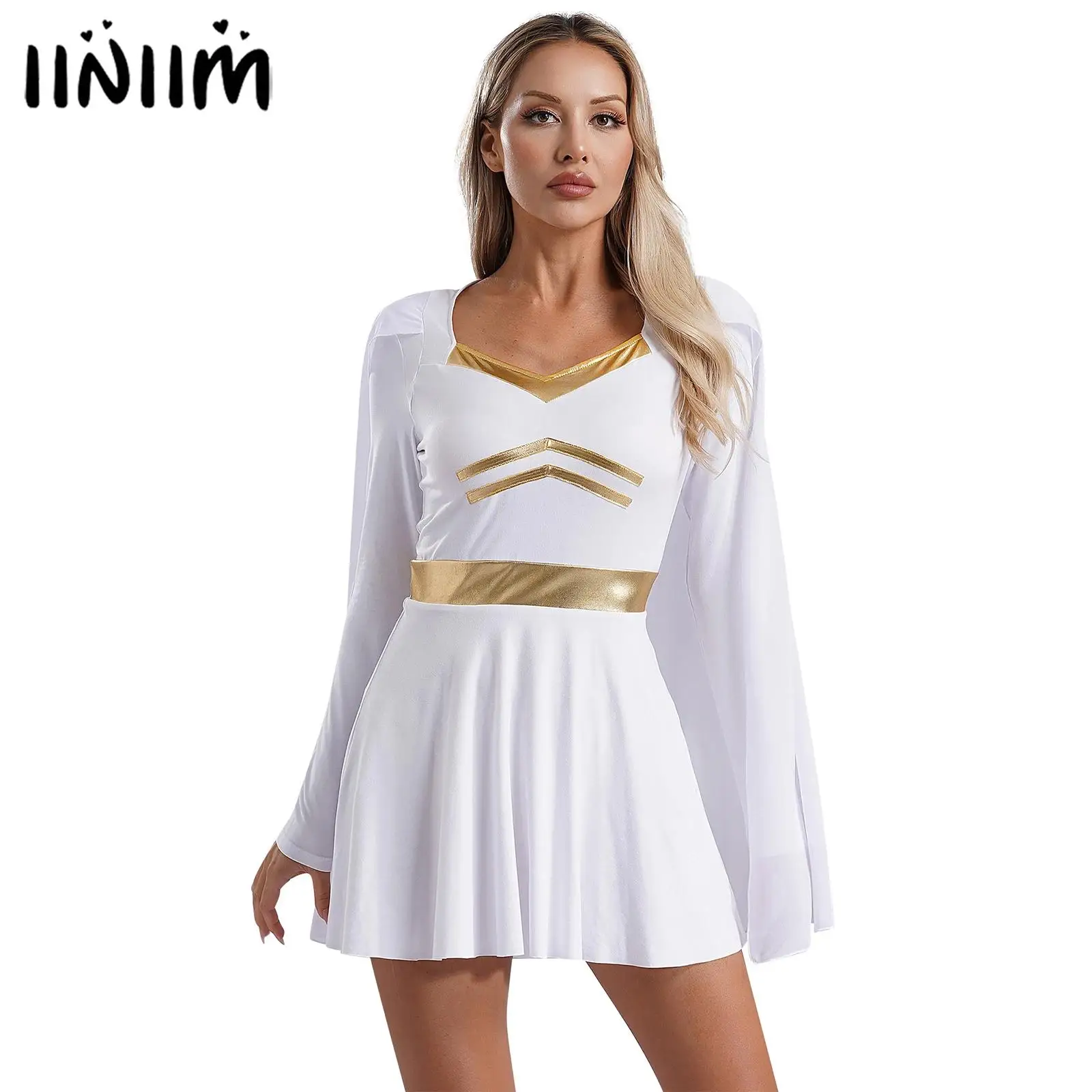 Women's Greek Toga Costume Queen Costume Medieval Dress Up Chiffon A-line Dress with Cape Dress for Halloween Carnival Party
Women's Greek Toga Costume Queen Costume Medieval Dress Up Chiffon A-line Dress with Cape Dress for Halloween Carnival Party