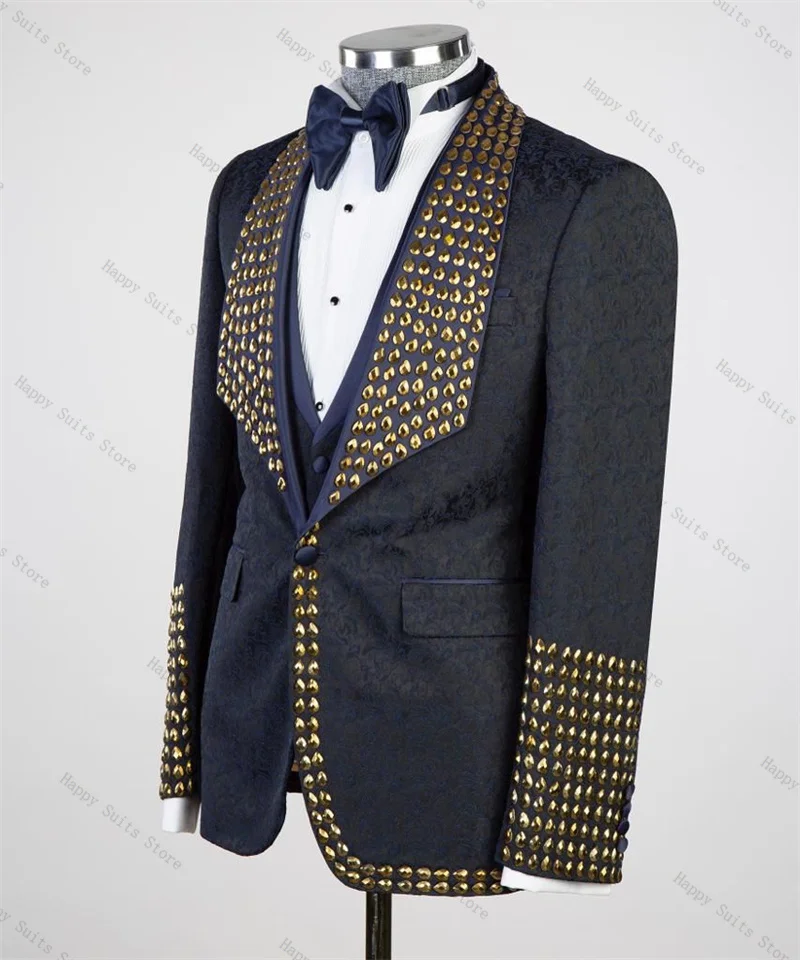 Light Blue Men Suit Set 2 Piece Blazer+Pants Gold Crystals Luxury Wedding Tuxedo Formal Office Business Customized Jacket
Light Blue Men Suit Set 2 Piece Blazer+Pants Gold Crystals Luxury Wedding Tuxedo Formal Office Business Customized Jacket