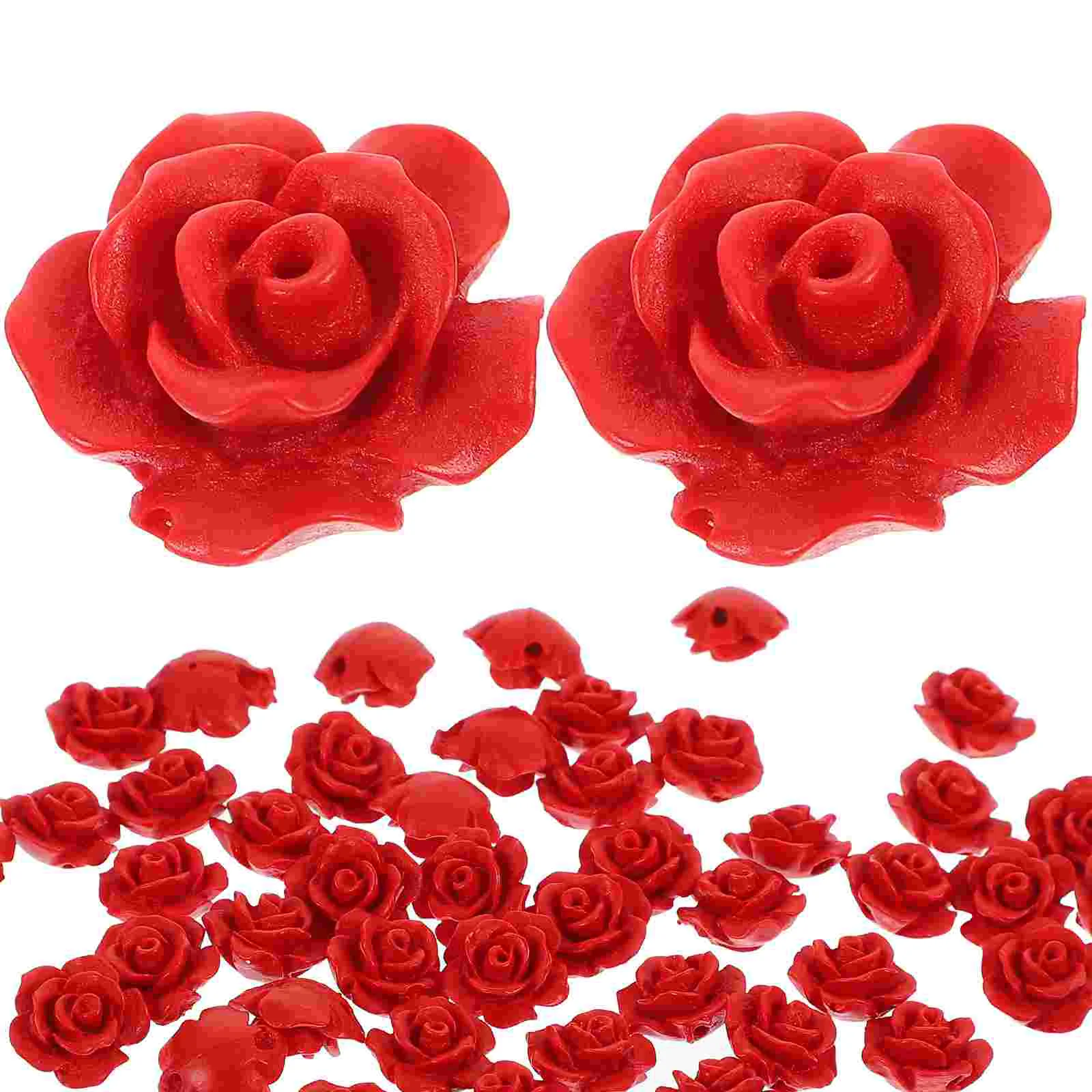 50 Pcs Rose Loose Beads Dress Ornaments Craft Accessory Making Red Necklace DIY Accessories Handmade Elegant
50 Pcs Rose Loose Beads Dress Ornaments Craft Accessory Making Red Necklace DIY Accessories Handmade Elegant