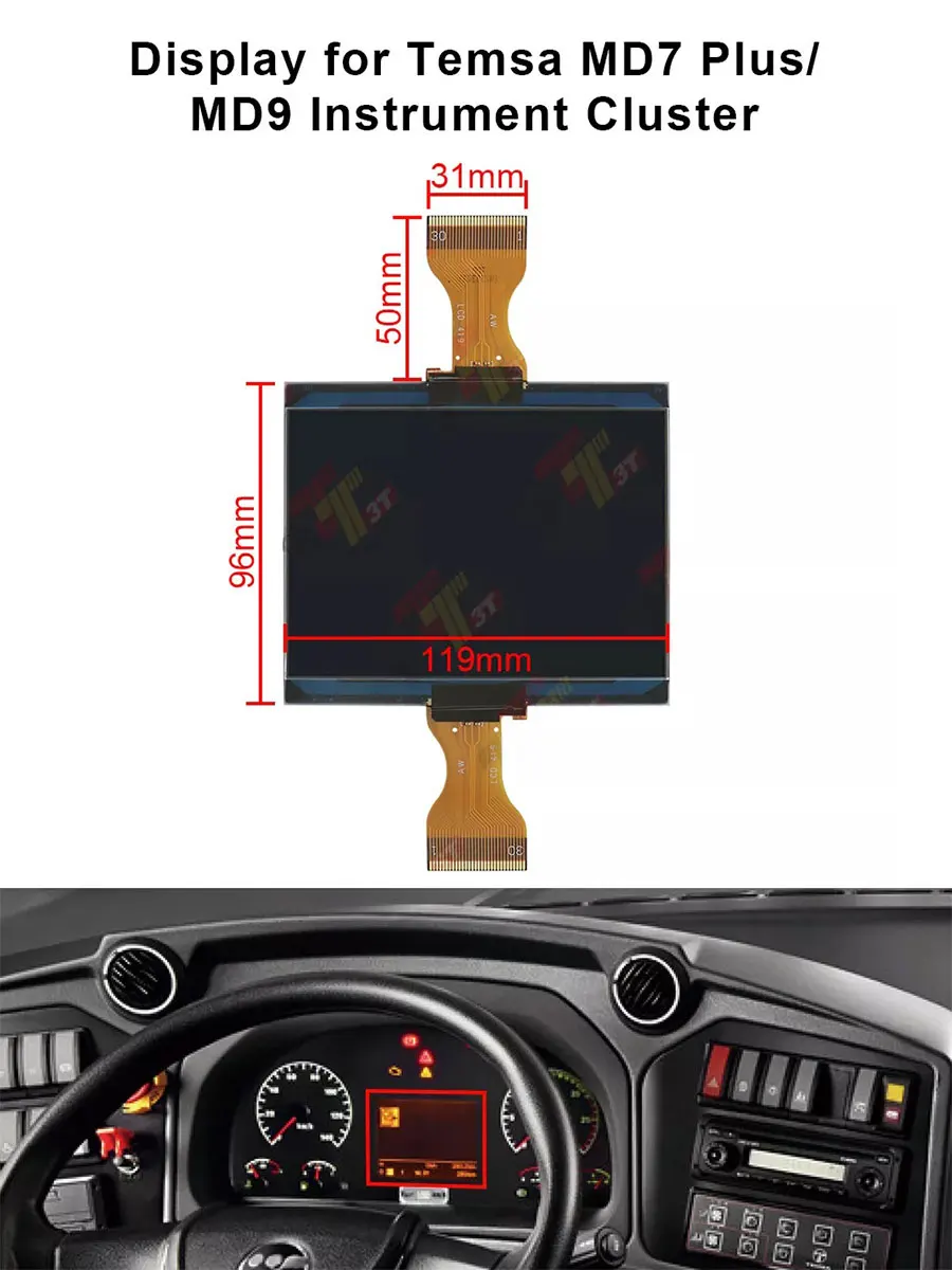 ЖК-дисплей приборной панели для приборной панели Temsa MD7 Plus и MD9 до 2020 г.
ЖК-дисплей приборной панели для приборной панели Temsa MD7 Plus и MD9 до 2020 г.