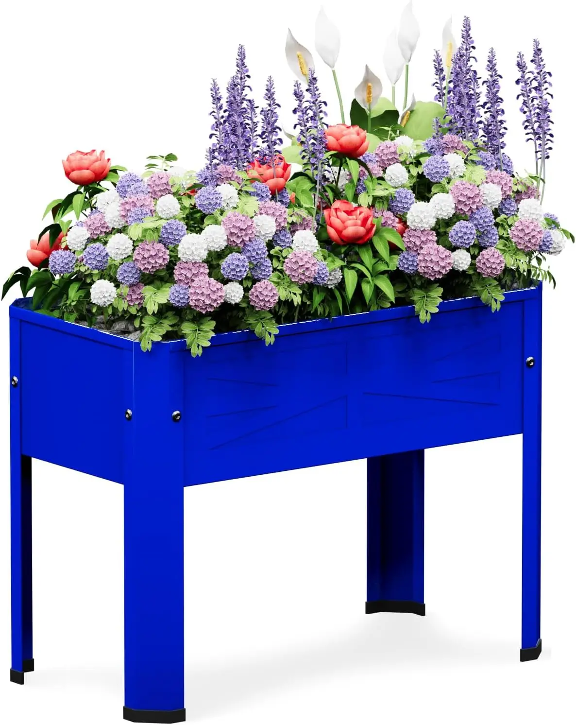 Elevated Metal Planter Box Stand Heavy Duty Raised Garden Bed for Vegetables Flowers Herbs Indoor Outdoor Use, Cobalt Bl
Elevated Metal Planter Box Stand Heavy Duty Raised Garden Bed for Vegetables Flowers Herbs Indoor Outdoor Use, Cobalt Bl