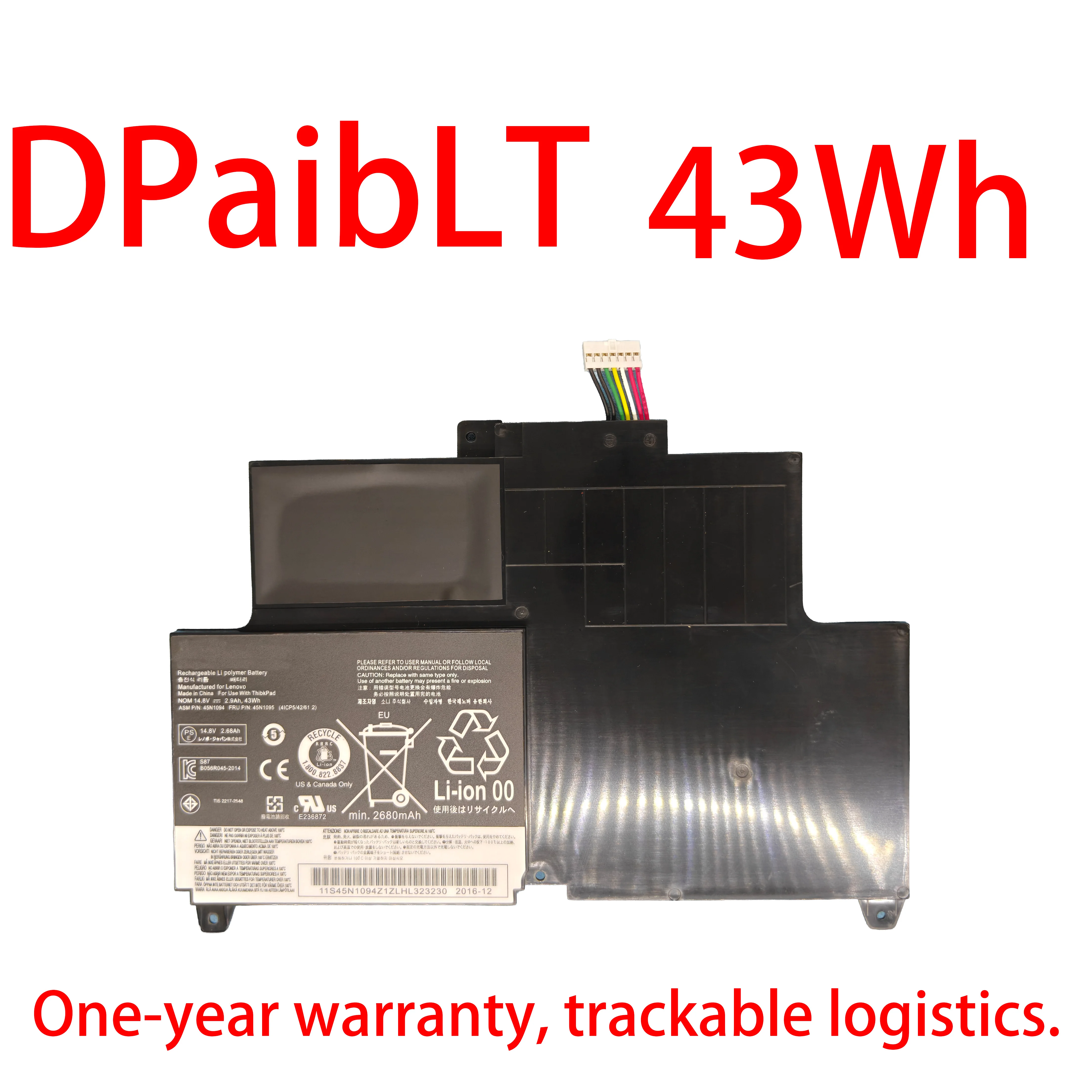 DPaibLT NEW 14.8V 45Wh 45N1094 45N1095 45N1092 45N1093 LAPTOP BATTERY For Lenovo ThinkPad Edge S230u Twist Lithium-ion
DPaibLT NEW 14.8V 45Wh 45N1094 45N1095 45N1092 45N1093 LAPTOP BATTERY For Lenovo ThinkPad Edge S230u Twist Lithium-ion