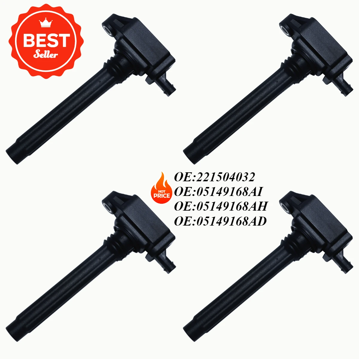 Ignition Coils For CHRYSLER 300C 300S 3.6L/JEEP GRAND CHEROKEE IV GLADIATOR/DODGE RAM 1500 Accessories 0221504032 05149168AI
Ignition Coils For CHRYSLER 300C 300S 3.6L/JEEP GRAND CHEROKEE IV GLADIATOR/DODGE RAM 1500 Accessories 0221504032 05149168AI