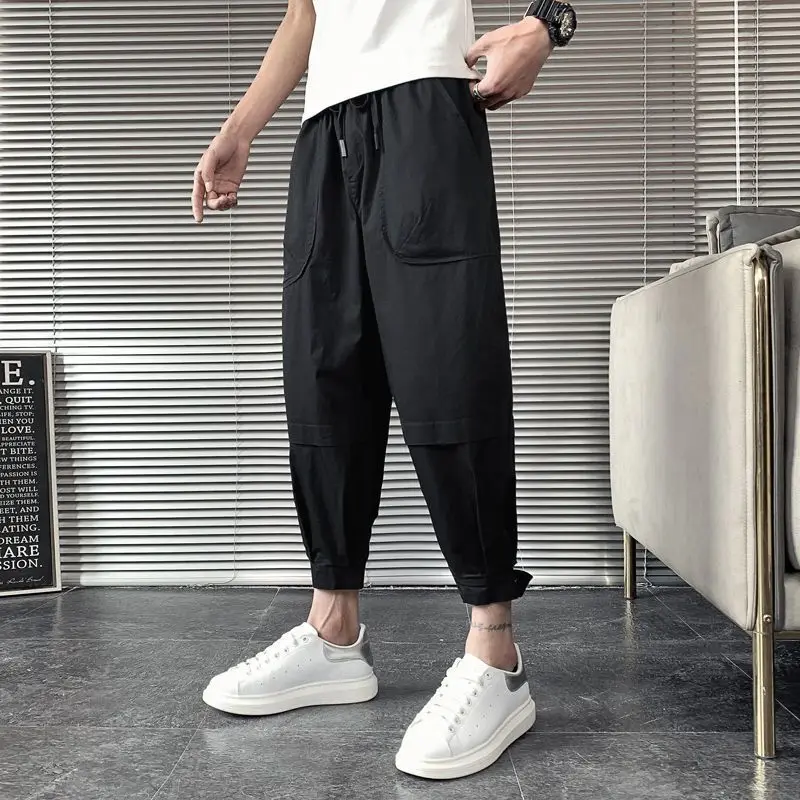 Thin Style Harlan Pants Summer Fashion Trendy All-match Loose Casual Patchwork Elastic Pockets Drawstring Young Style Trousers
Thin Style Harlan Pants Summer Fashion Trendy All-match Loose Casual Patchwork Elastic Pockets Drawstring Young Style Trousers