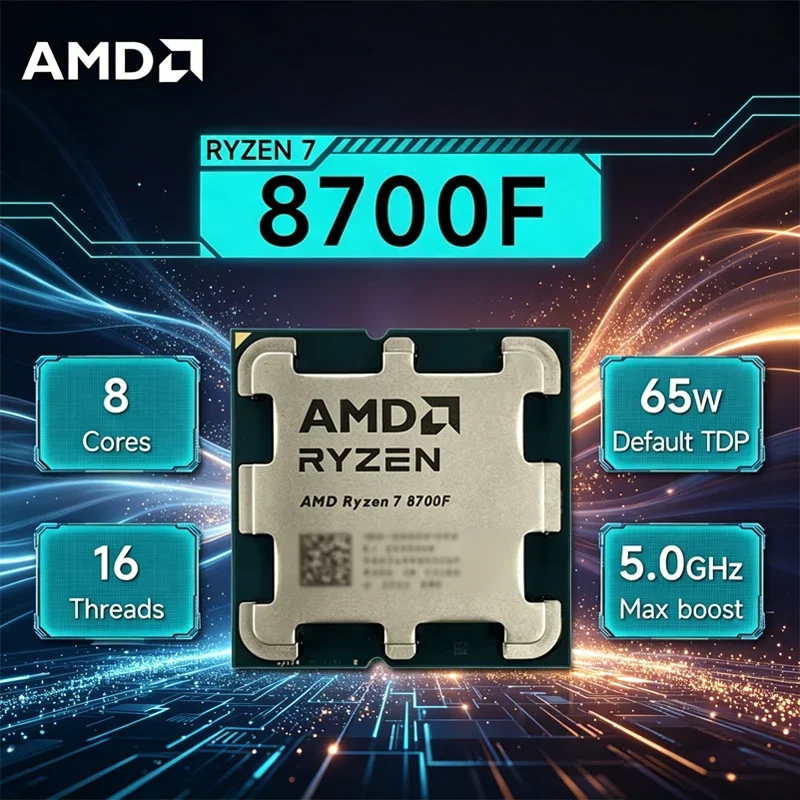 AMD Ryzen 7 8700F 4.1GHz 8-Core 16-Thread L3=16M Processor 65W R7 8700F Socket AM5 4NM DDR5 New but Without Cooler Loose Pieces
AMD Ryzen 7 8700F 4.1GHz 8-Core 16-Thread L3=16M Processor 65W R7 8700F Socket AM5 4NM DDR5 New but Without Cooler Loose Pieces