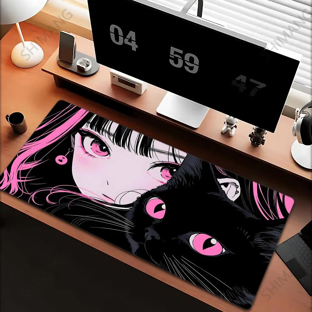 black cat girls Mouse Pad XXL Gaming Accessories Office Gamer Keyboard Desk Mat Non-Slip Laptop Notebook rubber kawaii Mousepad
black cat girls Mouse Pad XXL Gaming Accessories Office Gamer Keyboard Desk Mat Non-Slip Laptop Notebook rubber kawaii Mousepad