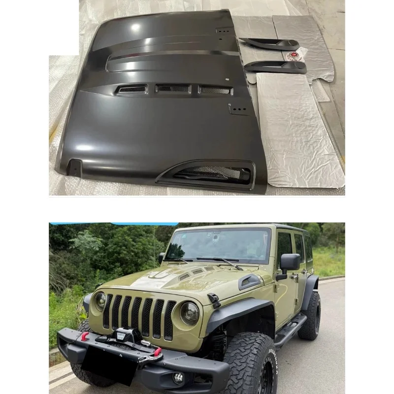 Car Engine Cover Hood Scoop for Jeep Wrangler JK JL JT 07-24 modified Bonnet Auto Accessoriese
Car Engine Cover Hood Scoop for Jeep Wrangler JK JL JT 07-24 modified Bonnet Auto Accessoriese