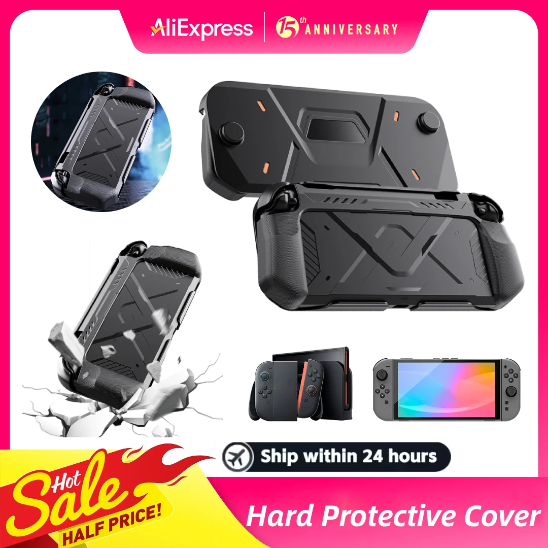 Жесткий защитный чехол из ТПУ + ПК для консоли Switch 2, защитный чехол от царапин с эргономичной ручкой, игровые аксессуары NS2
Жесткий защитный чехол из ТПУ + ПК для консоли Switch 2, защитный чехол от царапин с эргономичной ручкой, игровые аксессуары NS2