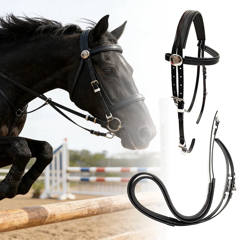 Waterproof Wear-Resistant Easy-Clean TPU Horse Bridle Browband Headstall Equestrian Equipmentl
Waterproof Wear-Resistant Easy-Clean TPU Horse Bridle Browband Headstall Equestrian Equipmentl