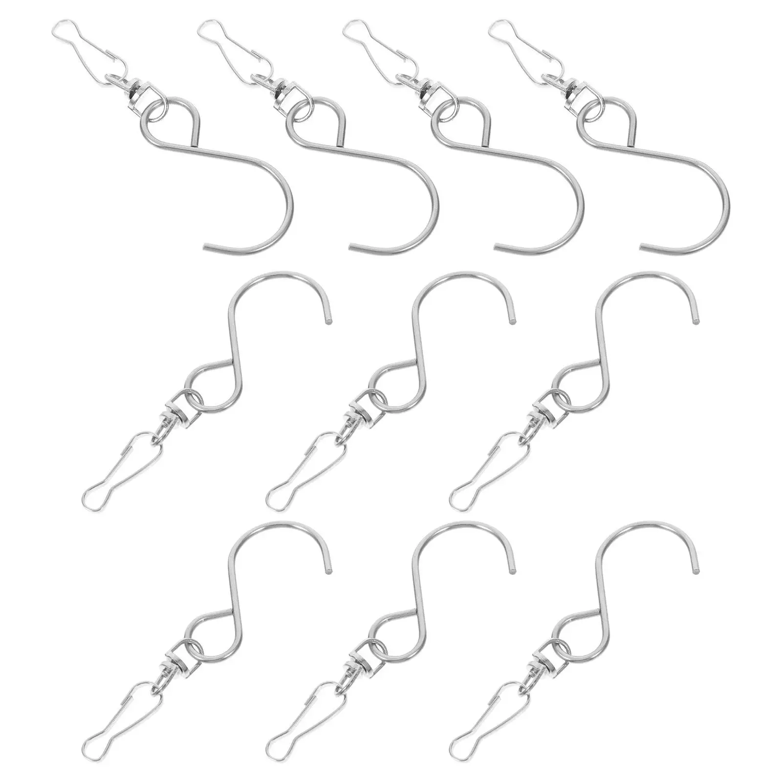 10 Pcs Wind Chime Hooks Swivel Hanging Metal Flower Basket Decor Rotary Spinner Hanger Sturdy Reliable
10 Pcs Wind Chime Hooks Swivel Hanging Metal Flower Basket Decor Rotary Spinner Hanger Sturdy Reliable
