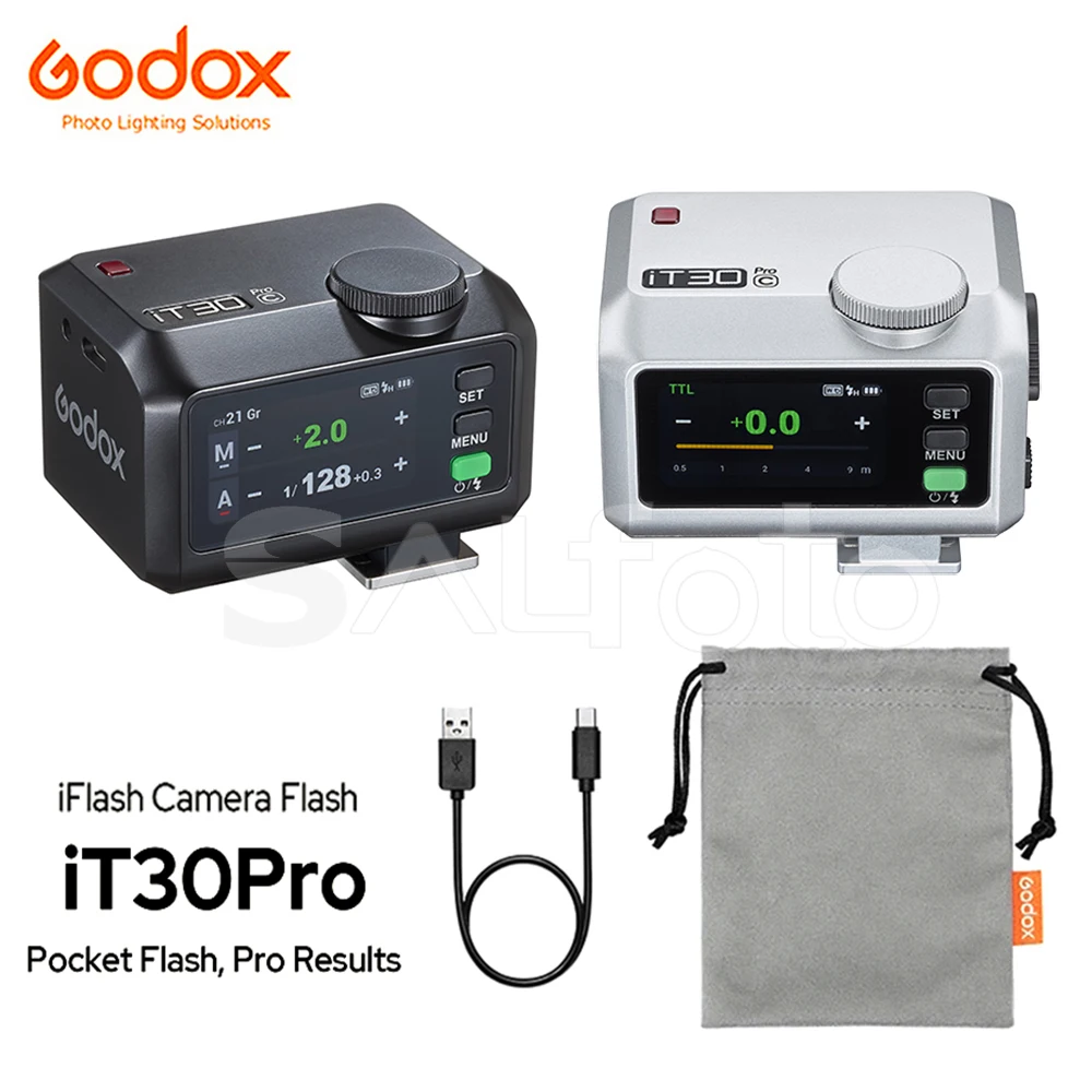 GODOX iFlash iT30Pro C/N/S/F/O HSS TTL Touchscreen Li-ion Camera Flash 2.4G Pocket Flash for Canon Nikon Sony Fujifilm Olympus
GODOX iFlash iT30Pro C/N/S/F/O HSS TTL Touchscreen Li-ion Camera Flash 2.4G Pocket Flash for Canon Nikon Sony Fujifilm Olympus