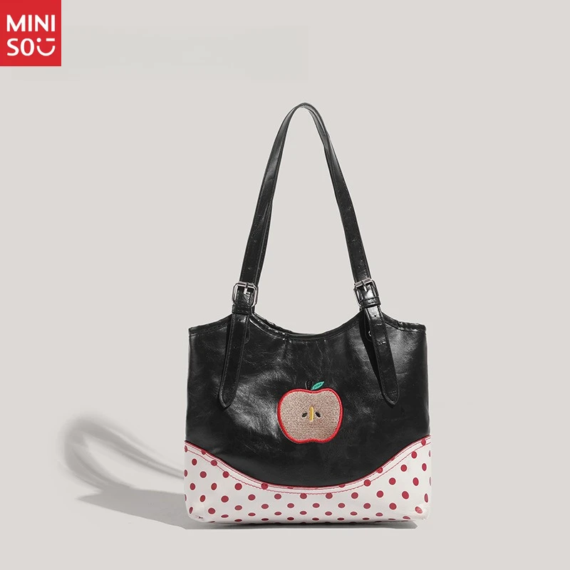 Miniso Polka Dot Apple Tote Bag 2025, Unique Crossbody Purse for Girls & Teens
Miniso Polka Dot Apple Tote Bag 2025, Unique Crossbody Purse for Girls & Teens