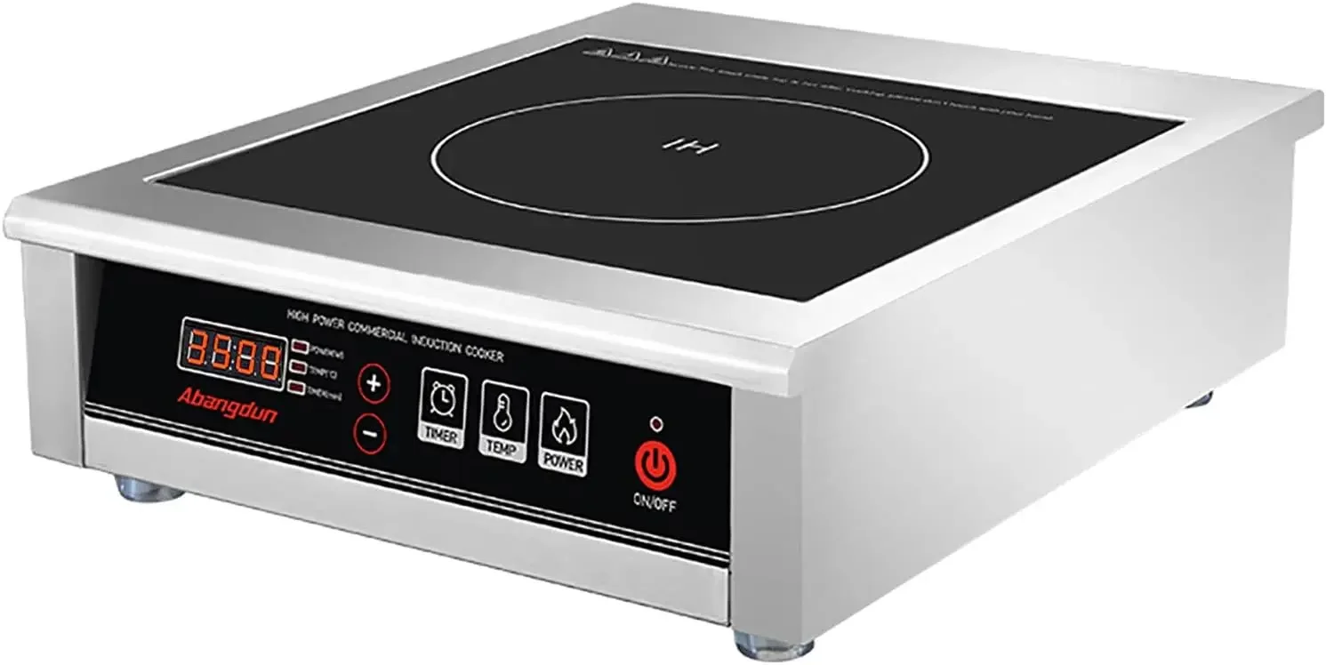Commercial Induction Cooktop 3500W/240V Induction Burner 18-hour Timer Hot Plate for Kitchen Restaurants
Commercial Induction Cooktop 3500W/240V Induction Burner 18-hour Timer Hot Plate for Kitchen Restaurants