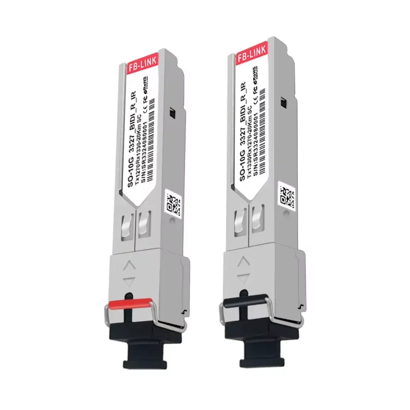 10G BIDI 20KM SFP+ SMF SC Optical Transceiver Module 1270nm/1330nm compatible with Cisco Mikrotik Mellanox switch
10G BIDI 20KM SFP+ SMF SC Optical Transceiver Module 1270nm/1330nm compatible with Cisco Mikrotik Mellanox switch