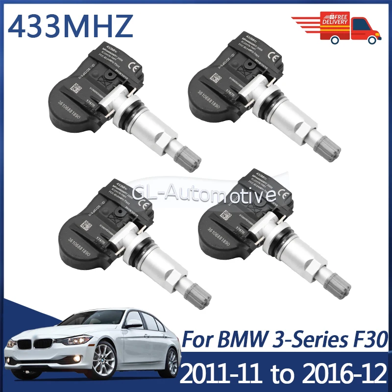 4PCS TPMS Sensor Tire Pressure Sensor For BMW 3-Series F30 2011-2019 36106881890 36106856209 433MHZ
4PCS TPMS Sensor Tire Pressure Sensor For BMW 3-Series F30 2011-2019 36106881890 36106856209 433MHZ